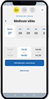 EDEKA App Abholzeit auswählen